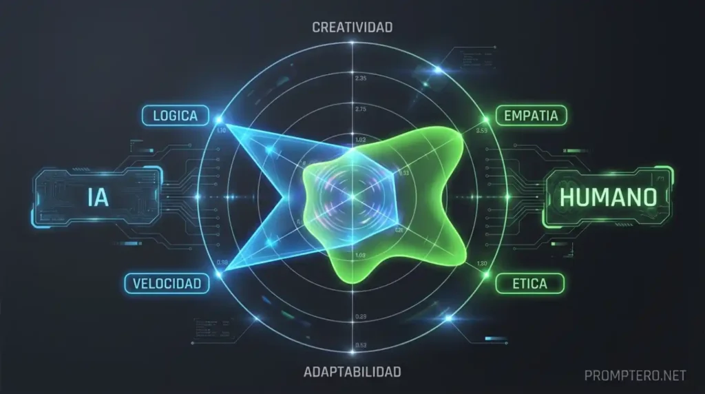 Matriz de habilidades: IA vs capacidades humanas