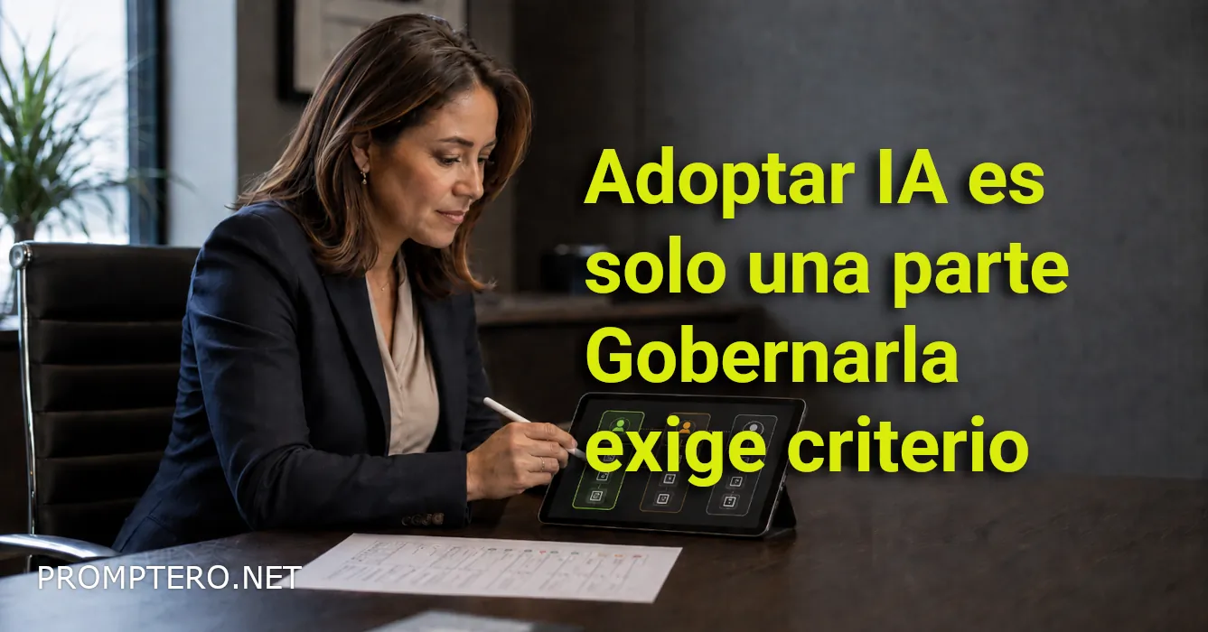 La tarea de gobernanza de IA en las empresas requiere que los ejecutivos evalúen con criterios claros las solicitudes de acceso de IA a correo, CRM y documentos internos antes de autorizar la conexión.